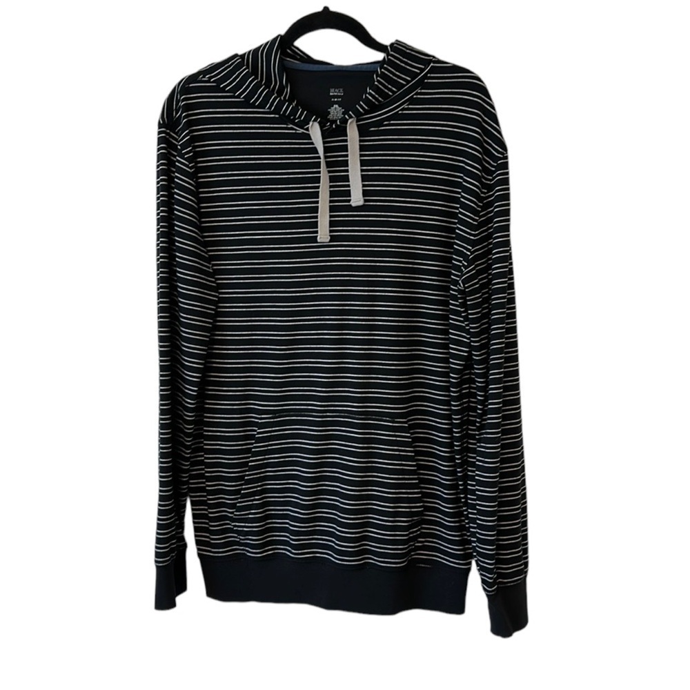 Saks Fifth Avenue Striped Pullover Hooded Sweatshirt Long Sleeve Tee - Size XXL